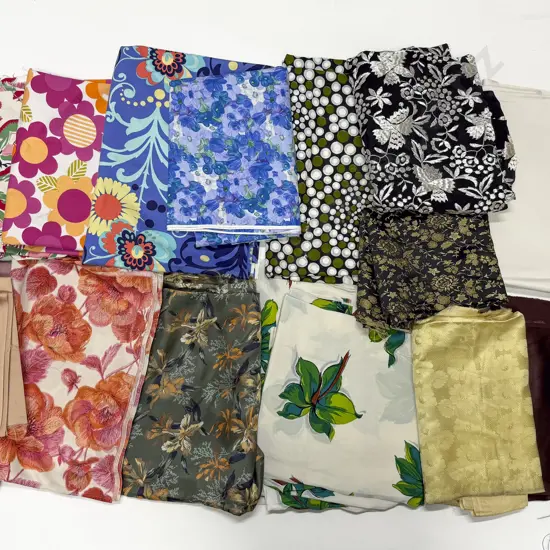 Quantity of Vintage Material Remnants