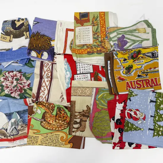 Quantity of Souvenir Linen Tea Towels