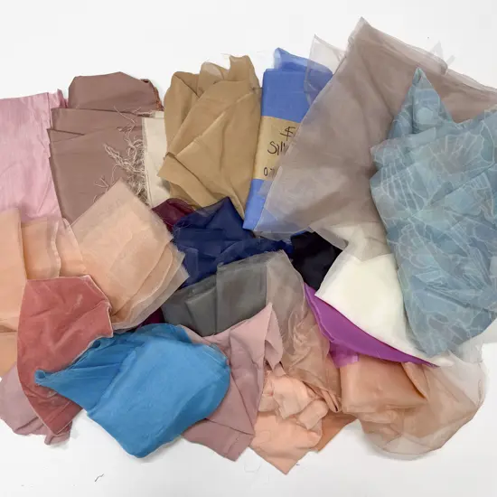 Quantity of Vintage Silk and Material Remnants
