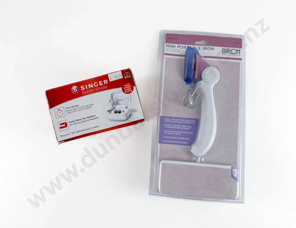 Singer Bobbin Winder with Mini Portable Iron Image 1++