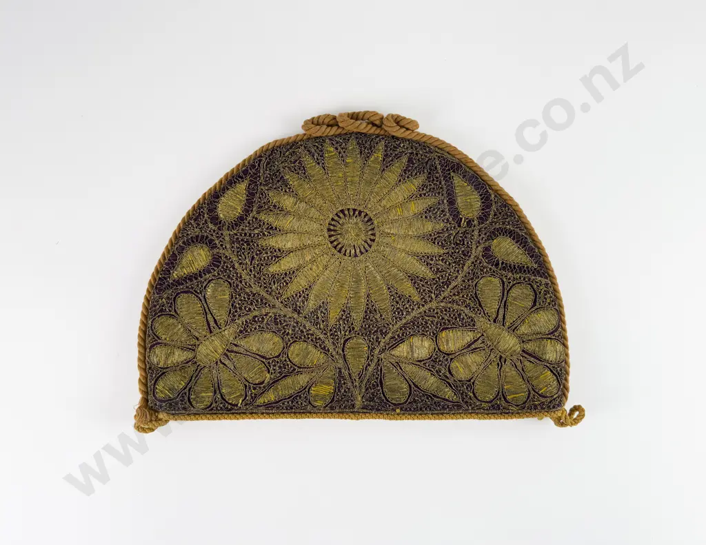C19th Ornate Bullion Embroidered Tea Cosy Image 1++