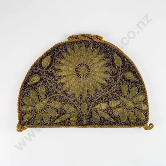 C19th Ornate Bullion Embroidered Tea Cosy
