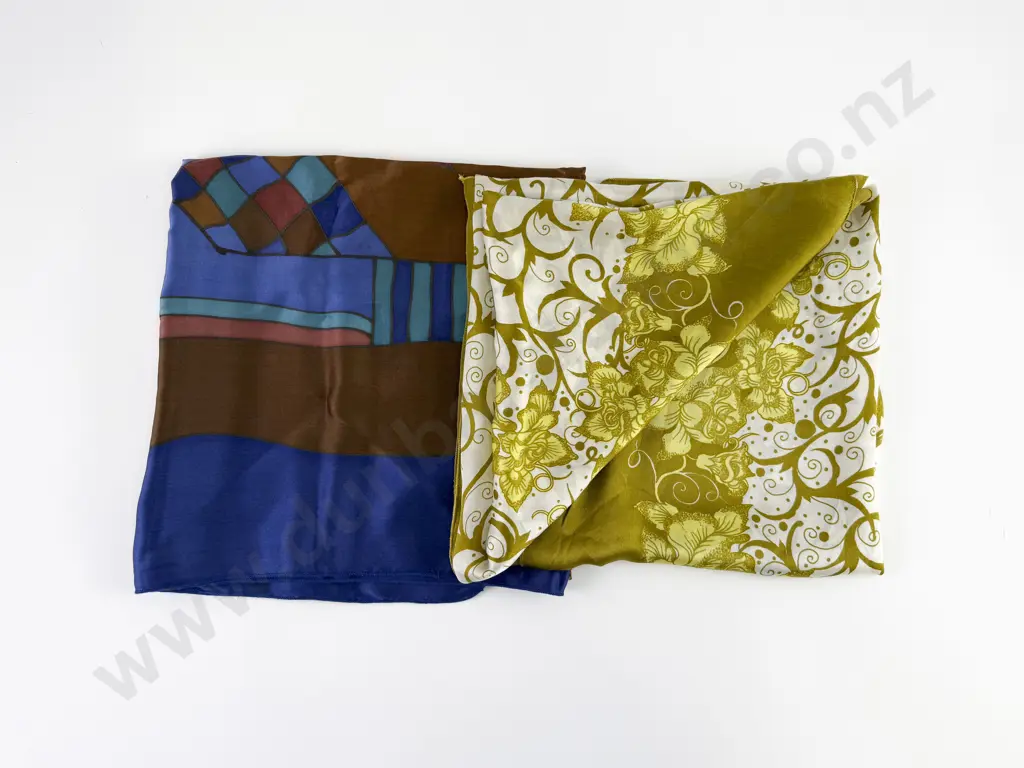 Two Large Silk Scarfs Image 1++