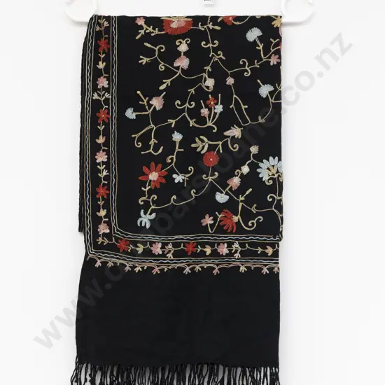 Embroidered Woollen Scarf
