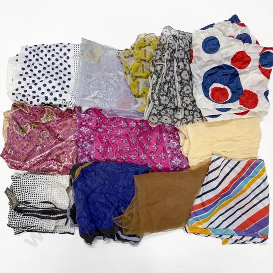 Twelve Various Mid C20th Head and Neck Scarfs