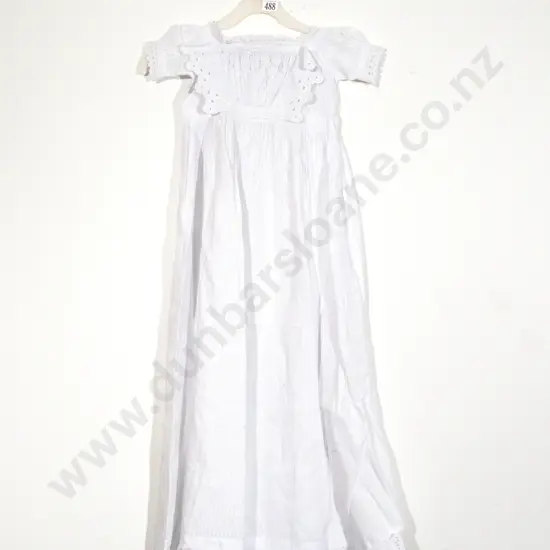 Late Victorian Fine Cotton Babies Cot Gown