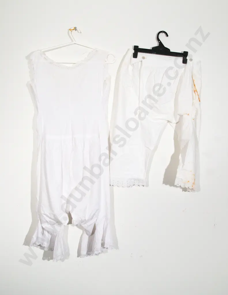 Edwardian Fine Cotton Combinations and Bloomers Image 1++