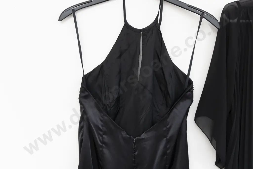 C1980s Charlotte Halton Black Beaded Evening Dress and Top Image 1++