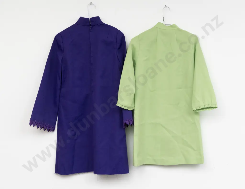 Two Mary Quant Period Handmade Mini Length Dresses Image 1++