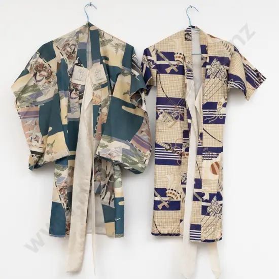 Two Post WWWII Japanese Childs Kimonos
