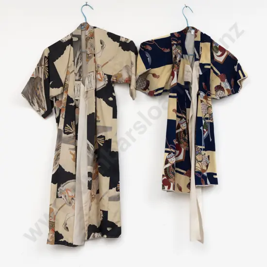 Two Post WWWII Japanese Childs Kimonos