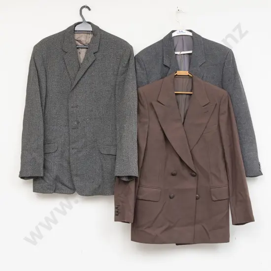 Four Various Gents Jackets with Pair Trousers