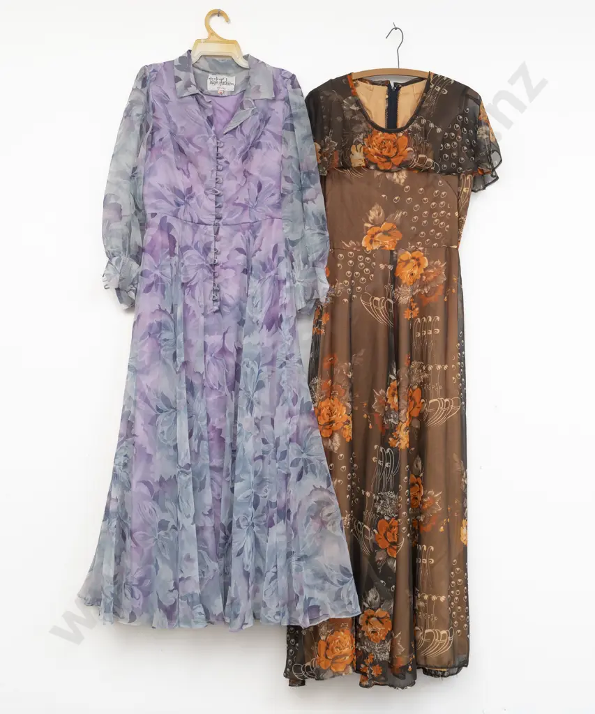 Two C1970s Hostess Gowns Image 1++