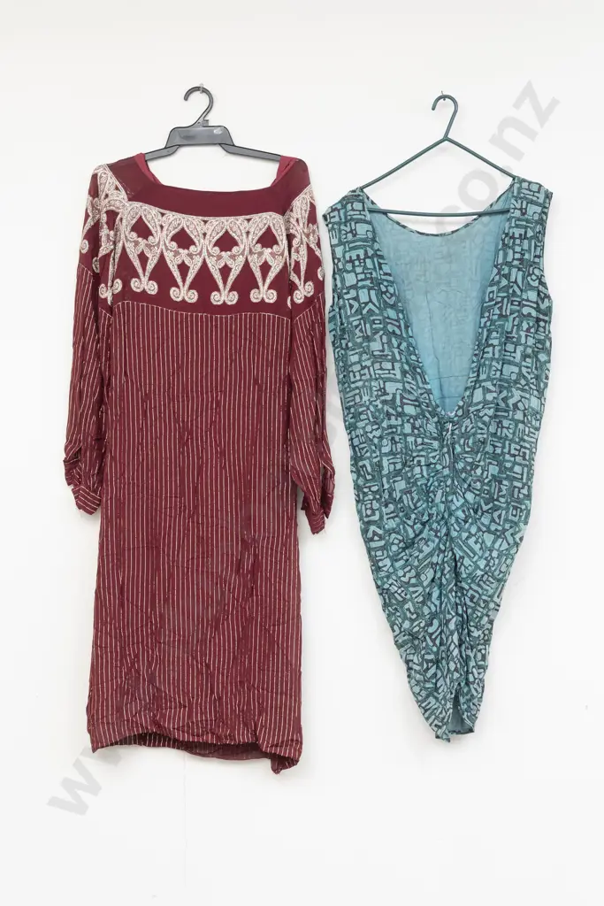 C1970s Summer Dress with Evening Gown and Leopard Print Wrap Image 1++