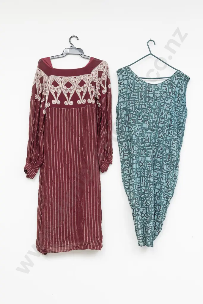 C1970s Summer Dress with Evening Gown and Leopard Print Wrap Image 1++