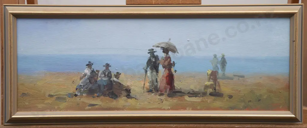 Unknown Artist - Coastal Scene with Figures Image 1++