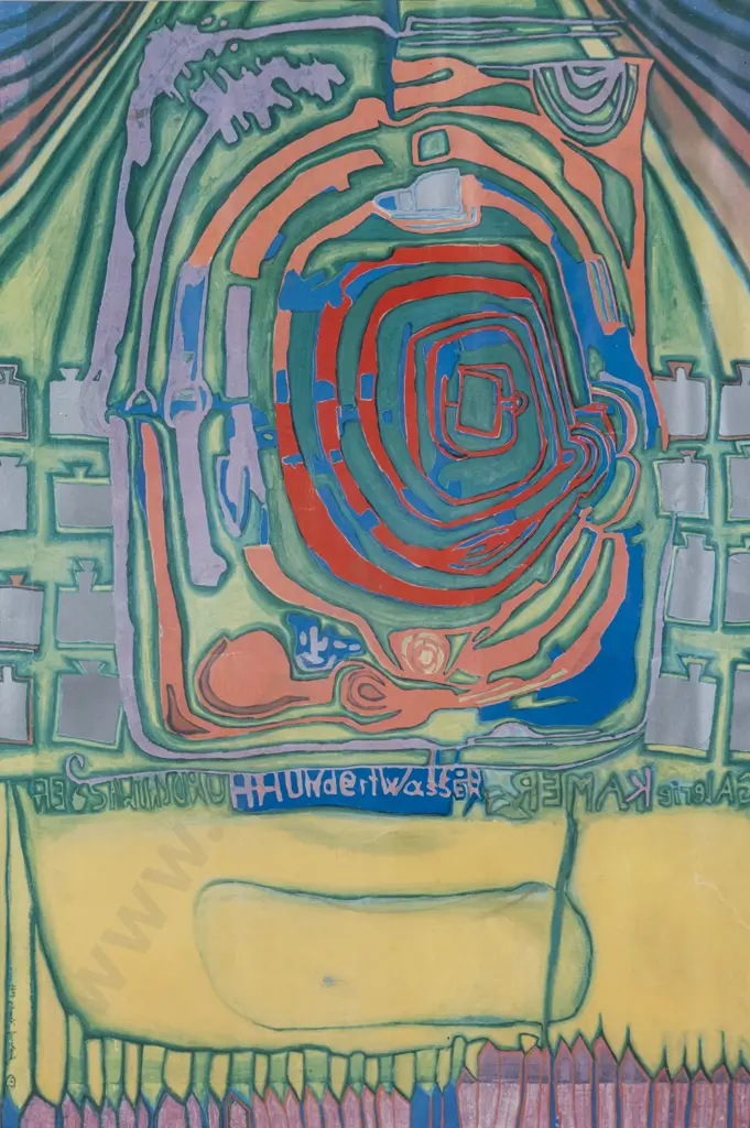 H Hundertwasser - Untitled Screenprint Image 1++