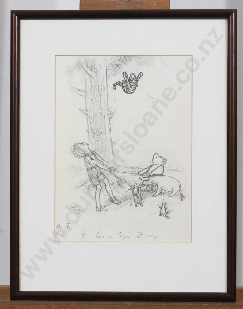 After E H Shepard - Come on Tigger - It's Easy Image 1++