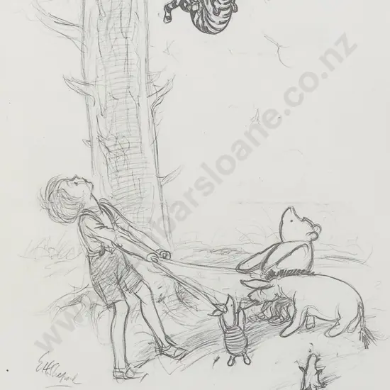 After E H Shepard - Come on Tigger - It's Easy