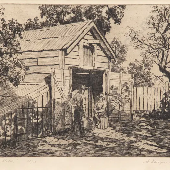 E Mervyn Taylor - The Old Stable