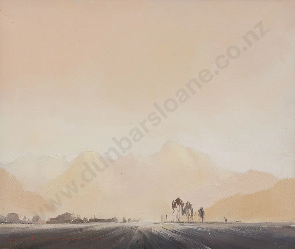 Colin C Wynn - Evening Peach - Torlesse Range - Canterbury Image 1++