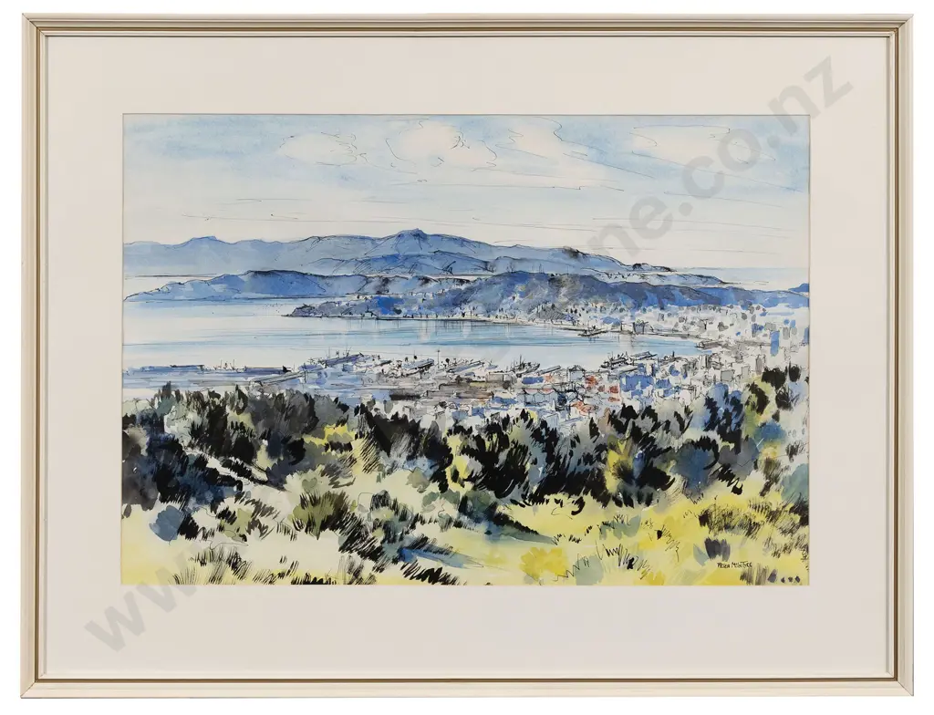 Peter McIntyre - Wellington Harbour Image 1++