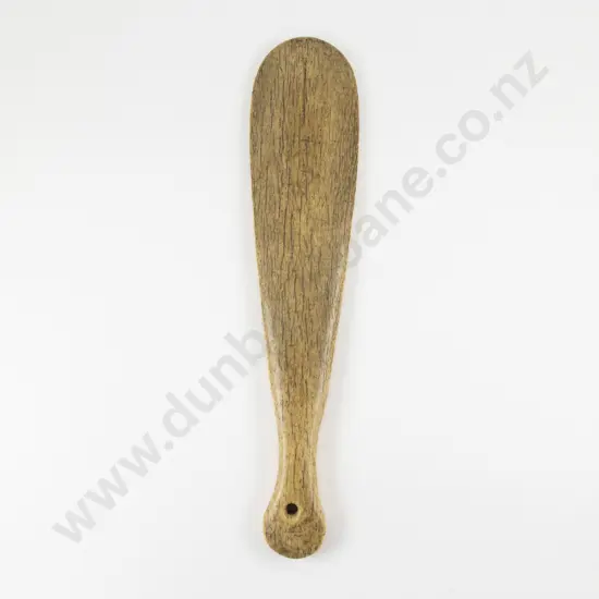 C19th or Earlier Patu Paroa (Whale Bone Mere)