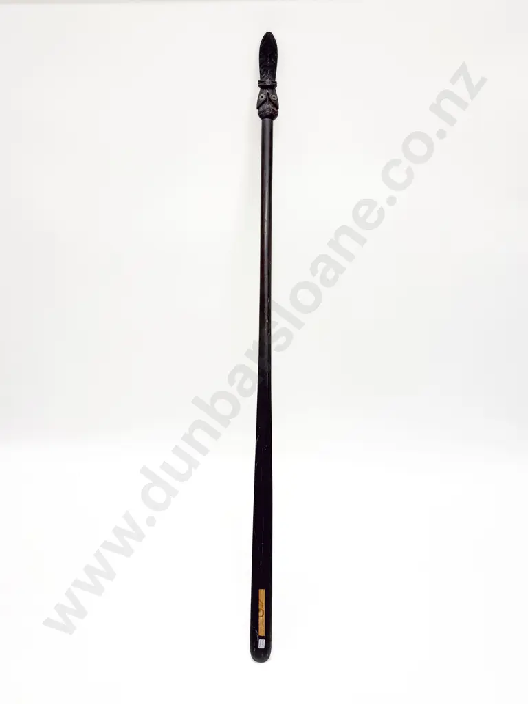 C19th Māori Carved Taiaha Image 1++