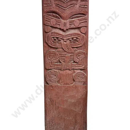 C19th carved wooden Poupou