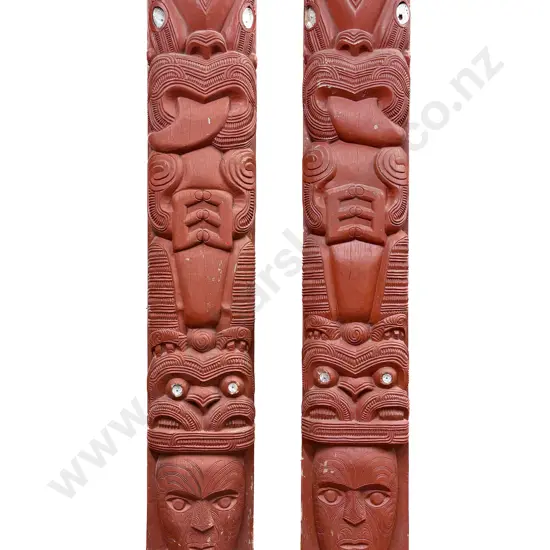 Pair of Early C20th Ngati Tarawhai Amo