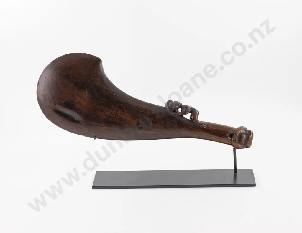 C19th Or Earlier Wooden Wahaika Image 1++