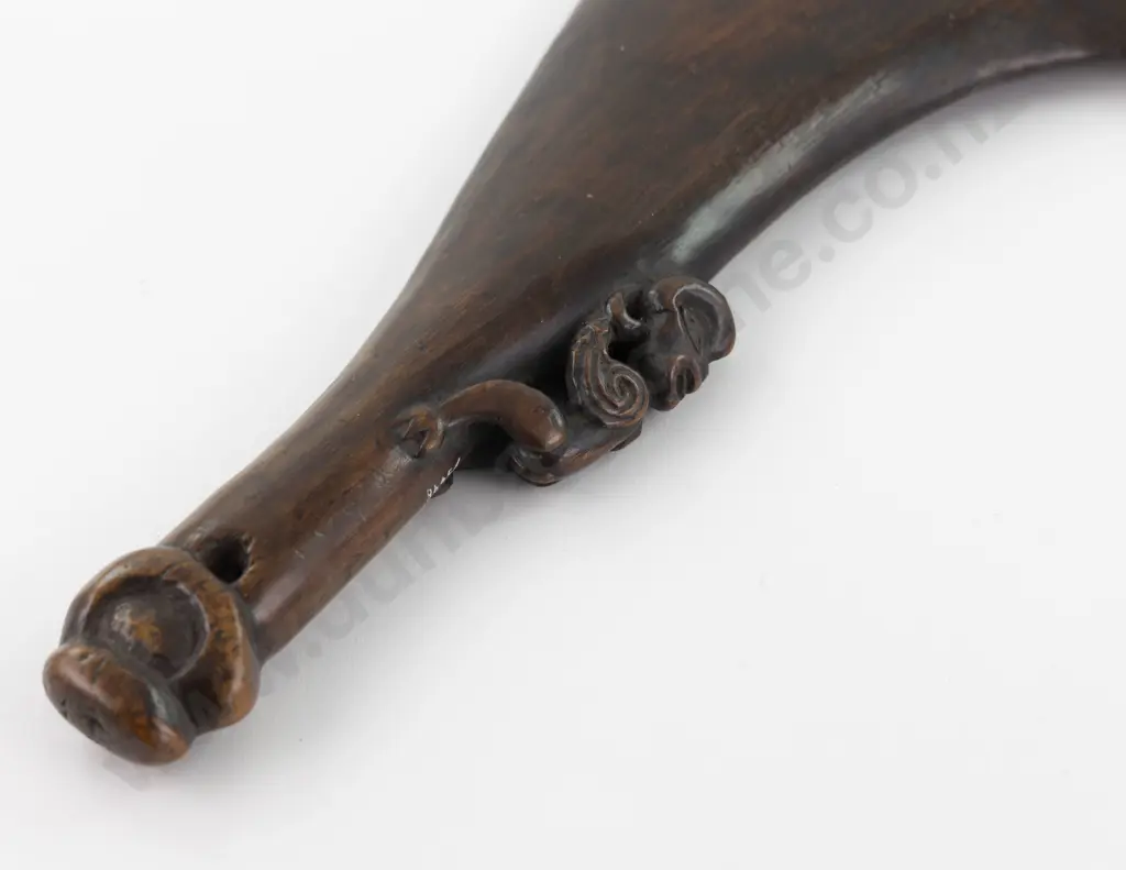 C19th Or Earlier Wooden Wahaika Image 1++