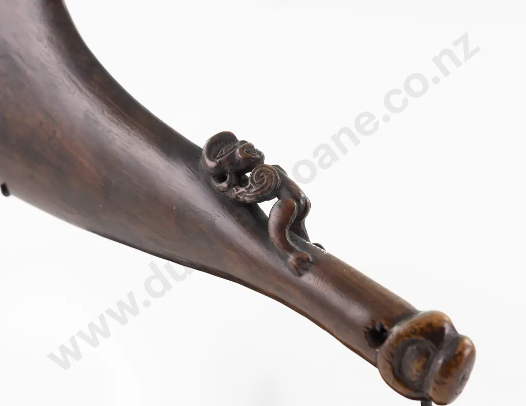 C19th Or Earlier Wooden Wahaika Image 1++