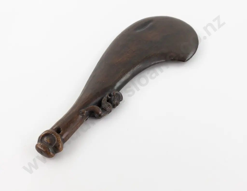 C19th Or Earlier Wooden Wahaika Image 1++