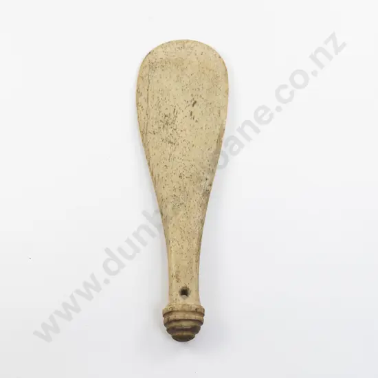 Early C20th/Late C19th Patu Paraoa (whale bone mere)
