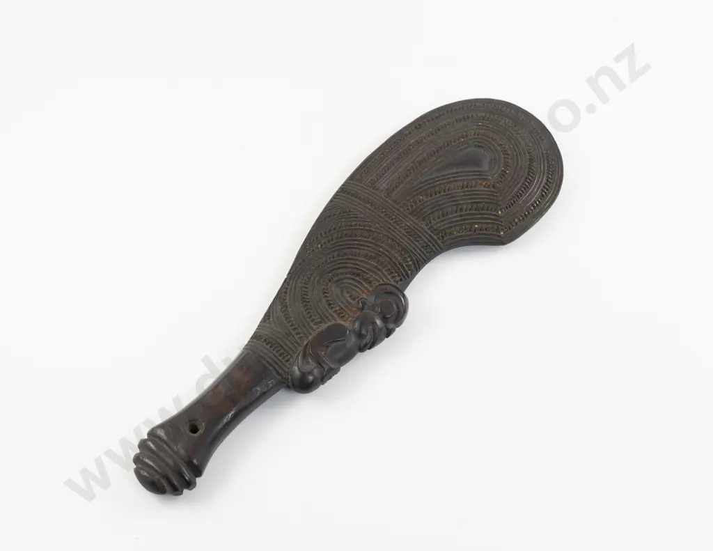 C20th Wooden Wahaika (Striking Weapon) Image 1++