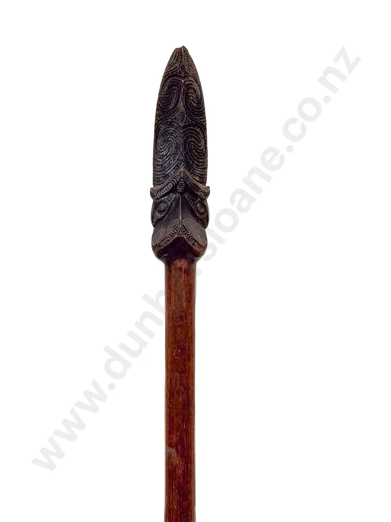 C19th Māori Carved Taiaha Image 1++