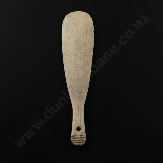 C19th Patu Paraoa (Whalebone Hand Club)