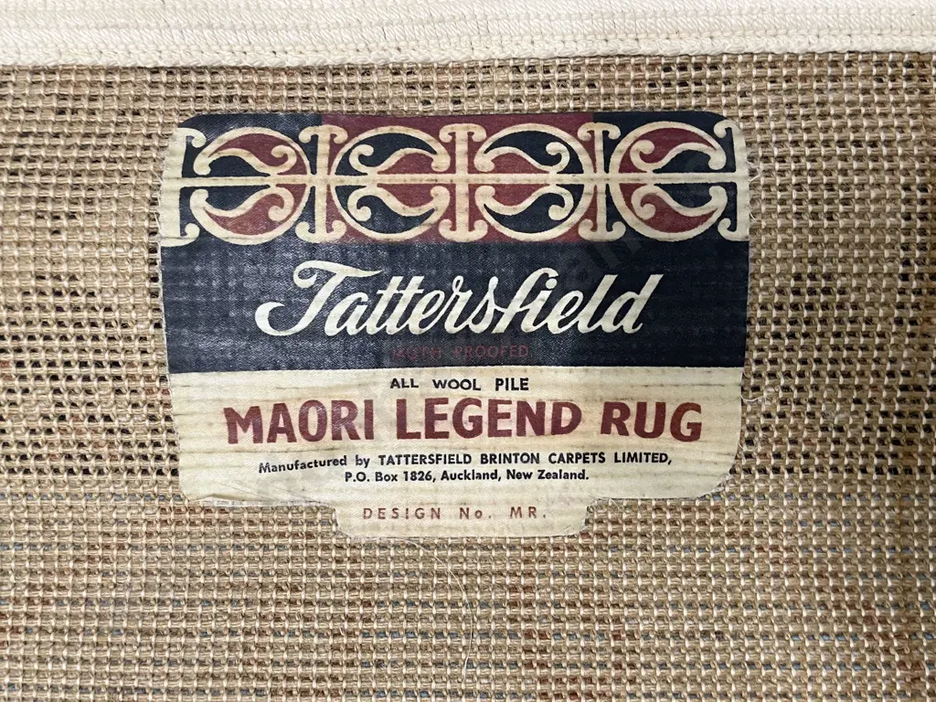 Rare Tattersfield Maori Legends Rug Image 1++