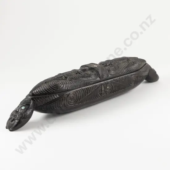 Early C20th Waka Huia (Feather Box)