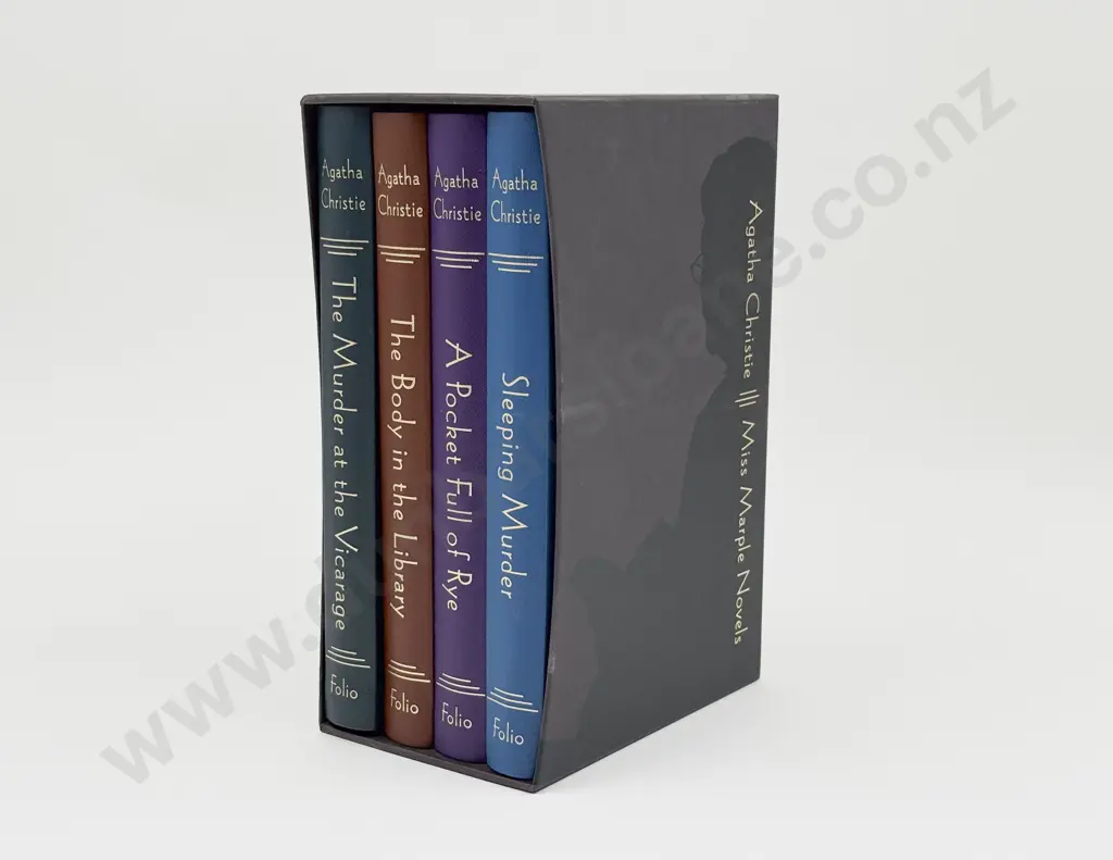 Folio Society Boxed Set of Four Agatha Christie Miss Marple Novels Image 1++