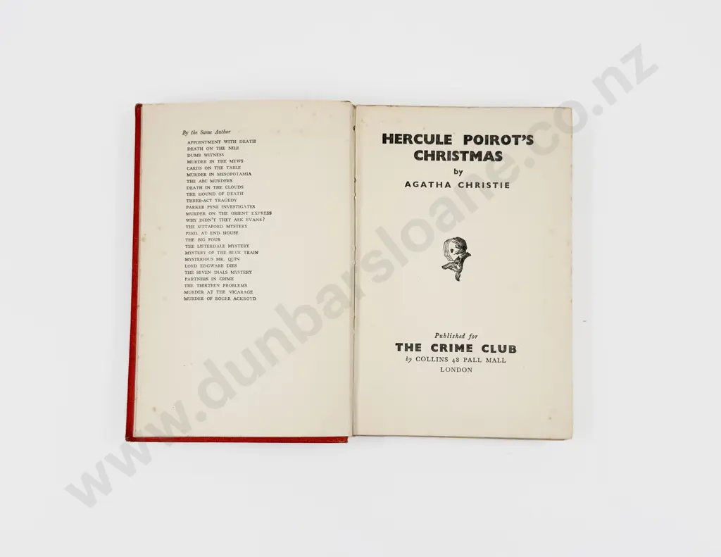 Christie Agatha Hercule Poirot's Christmas First Edition Image 1++