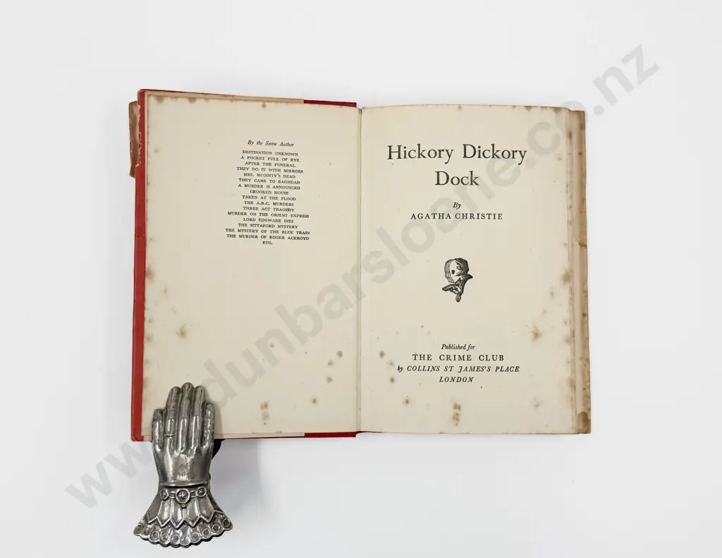 Christie Agatha Hickory Dickory Dock First Edition Image 1++