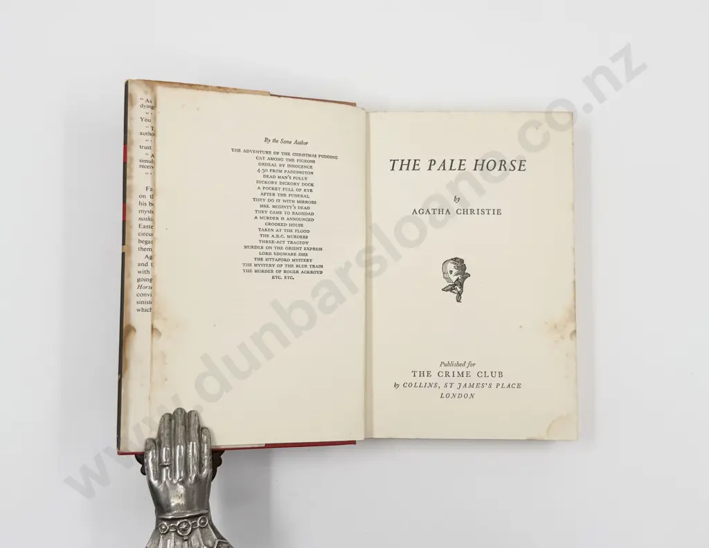 Christie Agatha The Pale Horse First Edition Image 1++