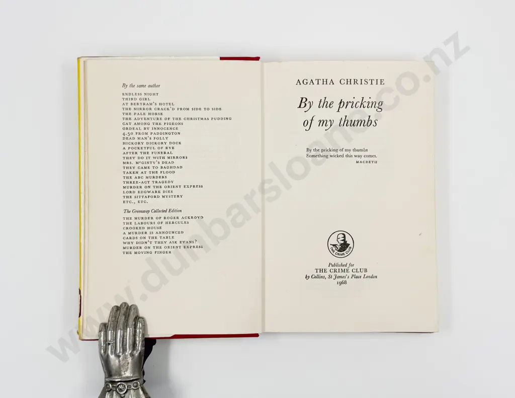 Christie Agatha By the Pricking of my Thumbs First Edition Image 1++