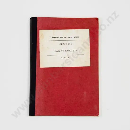 Christie Agatha Nemesis Uncorrected Advance Proof