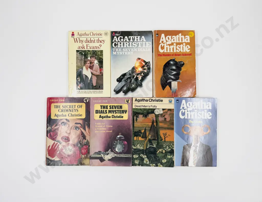 Seven Paperback Editions by Agatha Christie Image 1++