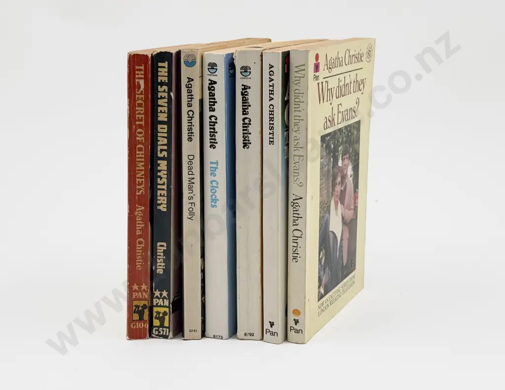 Seven Paperback Editions by Agatha Christie Image 1++
