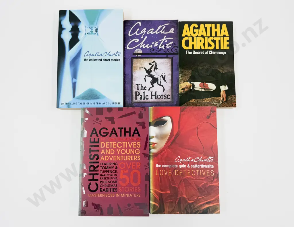 Five Paperback Editions by Agatha Christie Image 1++