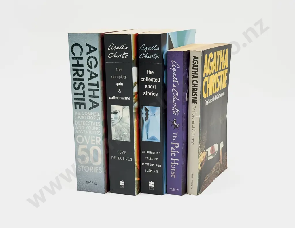 Five Paperback Editions by Agatha Christie Image 1++